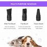 2800W Dog Hair Dryer, Pet Dryer, Dog Blaster Dryer with 3 Nozzles, Purple Image 3