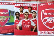 3 x Arsenal birthday cards