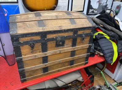Antique wooden chest