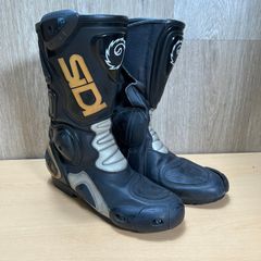 SIDI Brevettato Vertebra Motorcycle Biker Riding Black Boots Mens UK 8.5 EU 42