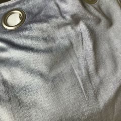 grey velvet curtains