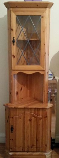 Corner display cabinet  - reduced for quick sale