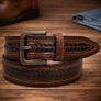 Premium Genuine Leather Belt Stylish Vintage Designer Belt Durable Formal & Casual Waist Belt Image 4