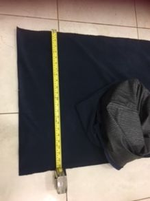 Large Navy Suede Effect Waterproof Cushion Cover