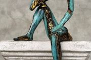 Man Deep In Thought (35cm) - Patinated Bronze