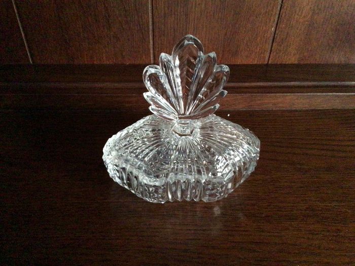 Vintage Clear cut glass dressing table set