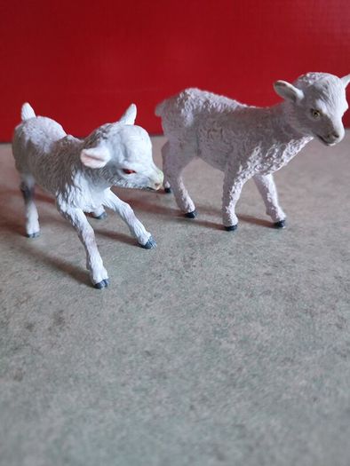 SET OF 2 Little Lamb Standing TOYS.