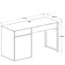 white computet desk in excellent condition Image 2