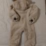 fluffy Cosy Hooded pramsuit all in one Image 8