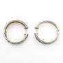 Cubic Zirconia Pave Sterling Silver Stud Earrings Image 6