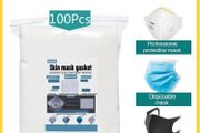 Face masks washable virus black masks reusable with respirator PM2.5 Activated Carbon Filters Skin Mask Gasket Medical/surgical protective disposable blue masks bundle