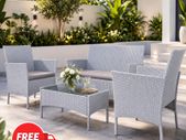 Rattan Garden Furniture Set Table and Chairs