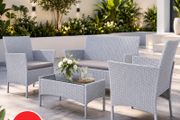 Rattan Garden Furniture Set Table and Chairs