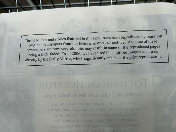 Tottenham Hotspurs Newspaper Articles History