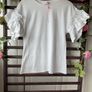 top savida x small white top with frill detail Image 3