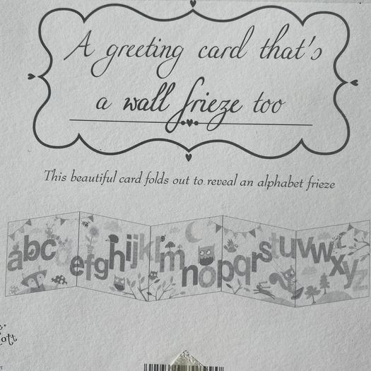 Wall Frieze/ Pull Out Banner Greeting Card