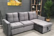 grey velvet sofa with Storage Free delivery