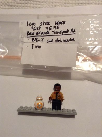 Le,go Star Wars set 75176 Resistance Transport Pod minifigures