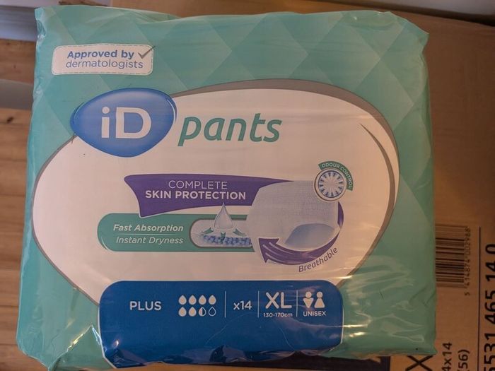 iD Pants Plus XL Adult Incontinence Pants/Nappies