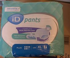iD Pants Plus XL Adult Incontinence Pants/Nappies