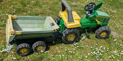 Tractor and trailer.
