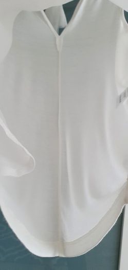 ZAPA Paris white layered embellished neck Sz 12
