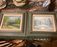 Aryclic paintings framed free postage