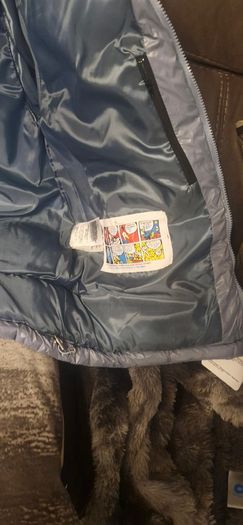 puffer jacket - baby blue - brand new with tags