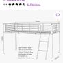 Loft Bed, mid sleeper bunk bed Image 3