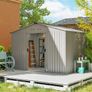 9 x 6ft Metal Garden Storage Shed Image 3