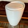 Wenko Rare Y2K Storage Stool Seat with White Faux Leather Lid Image 3