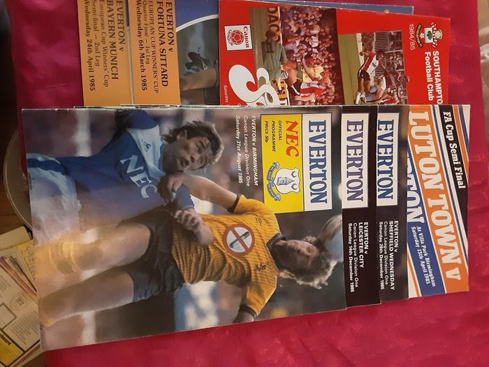 53 Everton programs 1973-2012, discount if you buy ALL my programs