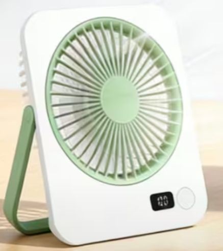 Fan usb rechargeable in box w/stand
