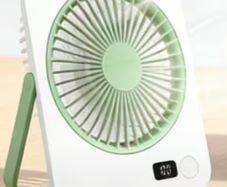 Fan usb rechargeable in box w/stand