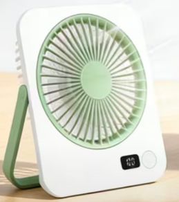 Fan usb rechargeable in box w/stand