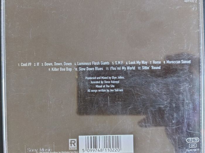 Joe Satriani - Joe Satriani CD (1995) Hard Rock Blues Shred EX+