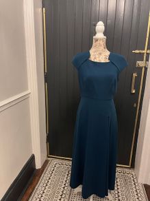 L.K. Bennett London Dr Elize Evergreen Midi Dress Size UK12/EUR 40