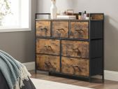 Chest of drawers with 7 fabric Drawers