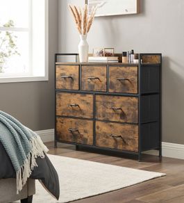 Chest of drawers with 7 fabric Drawers