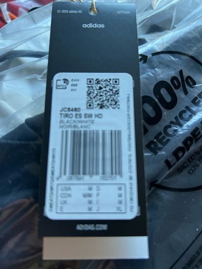 NEW Adidas Tiro Ess Hoodie size Men's Medium (Black colour)