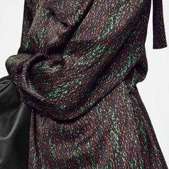 COS  Scarf-Detail Printed Midi Dress