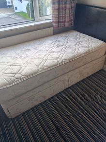 Single Bed, Mattress and Headboard.