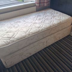 Single Bed, Mattress and Headboard.