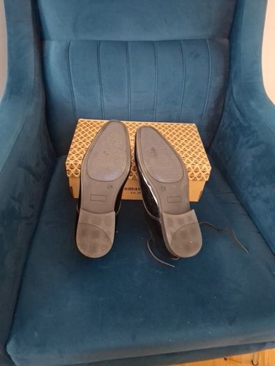 Black patent wedding shoes Size 10