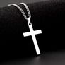 The Faith Cross Necklace  A Timeless Symbol of Belief Custom Engraving Image 3