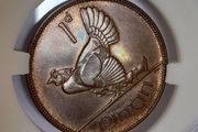 Proof 1928 1d penny high grade coin