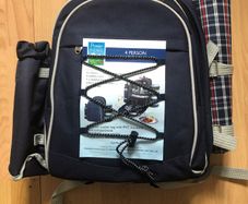 Picnic Backpack 4-person Set With Cooler Compartment