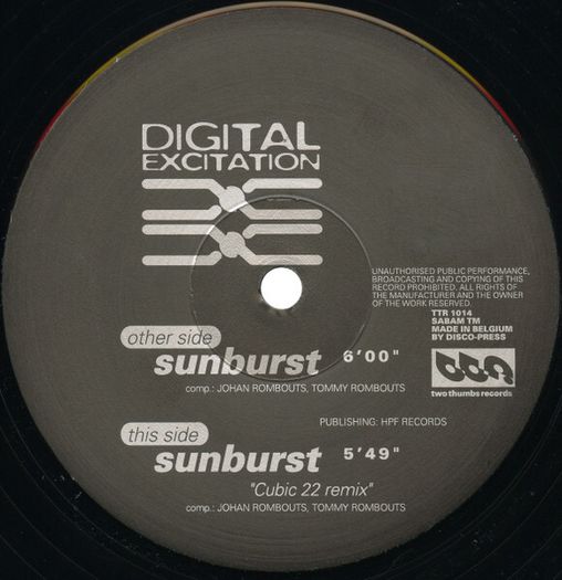 Digital Excitation - Sunburst 12"vinyl