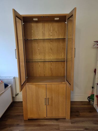 Solid Oak Display Unit