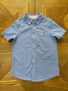 Ralph Lauren Polo kids knit cotton button up oxford shirt